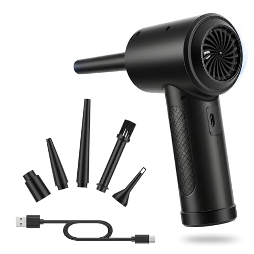 Compressed Air Duster,100000RPM Electric Air Duster for Computer Keyboard