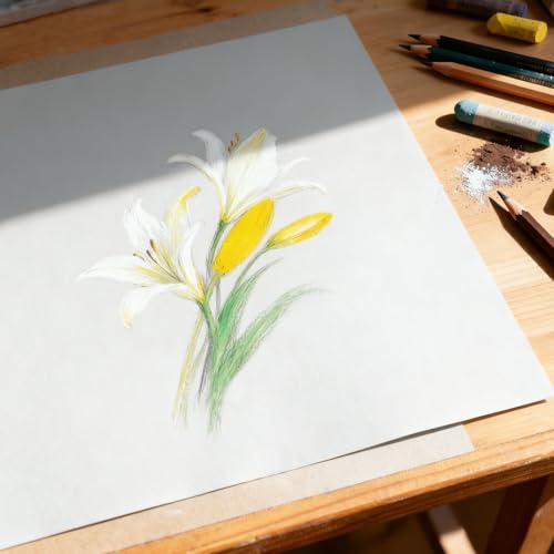 Somime 9x12 600gsm Sanded Pastel Paper Pad, 12 Sheets of 6 Light Colors - size: 9x12 12 sheets