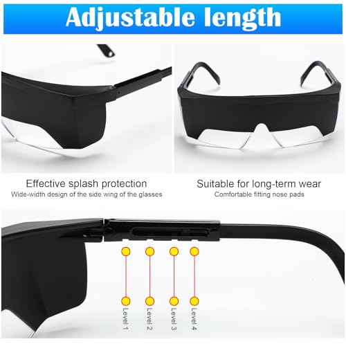 2 Set Aviation Flight Training Glasses, Black - color: Black