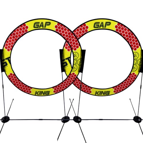 GAPKING Drone Obstacle Course Kit Includes Pro Race Hoop Size, Perfect for Competition FPV Racing of drones or model aircraft Game Loop Gate Set (2 Pack) - size: 2 Pack