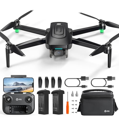 Holy Stone HS175G GPS Drone With 4K EIS Camera For Adults, 249g Foldable RC Quadcopter With Auto Return, Follow Me, 60 Mins Flight Time, Battery Fast Charge, Headless Mode, Upgraded HS175D - color: Light Black
