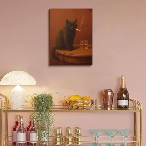 Black Cat Diamond Art Kits for Adults, Round Diamond Painting 12x16 Inch - color: DD110