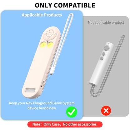 Silicone Remote Cover for Nex Playground Remote with Lanyard (Off White) - color: Off White