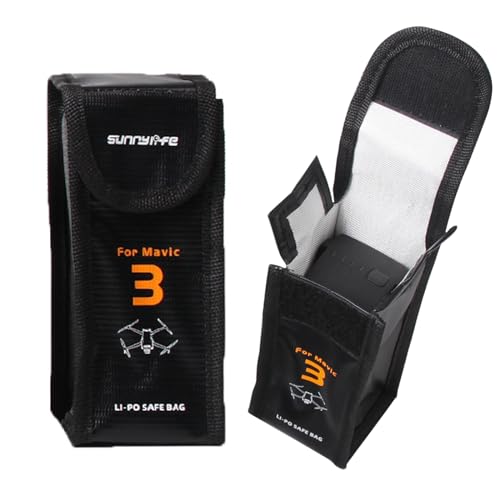 Lipo Safe Bag for DJI Mavic 3 Pro/Classic Battery (Small) - size: Small (for 1pcs battery)