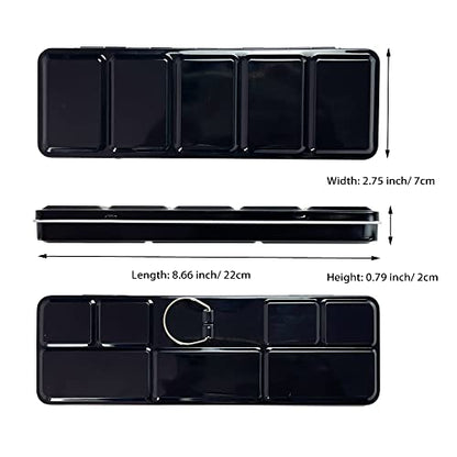 FCLUB Empty Watercolor Tin Palette for Holding 36 Half Pans or 21 Full Pans - style: Empty Tin Box (36)