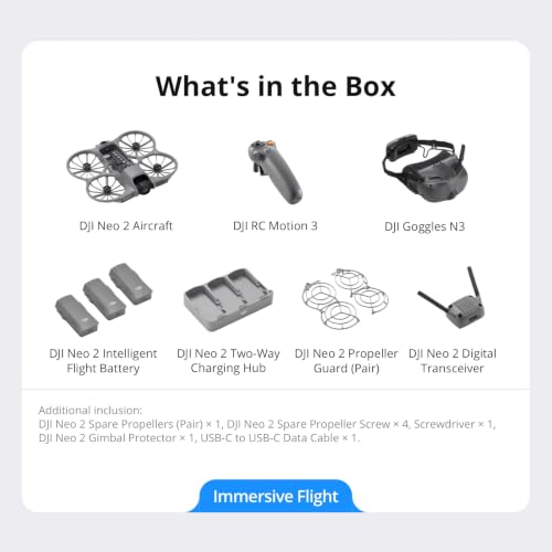 DJI Neo 2 Motion Fly More Combo With RC Motion 3 & Goggles N3 - size: DJI Neo 2 Motion Fly More Combo