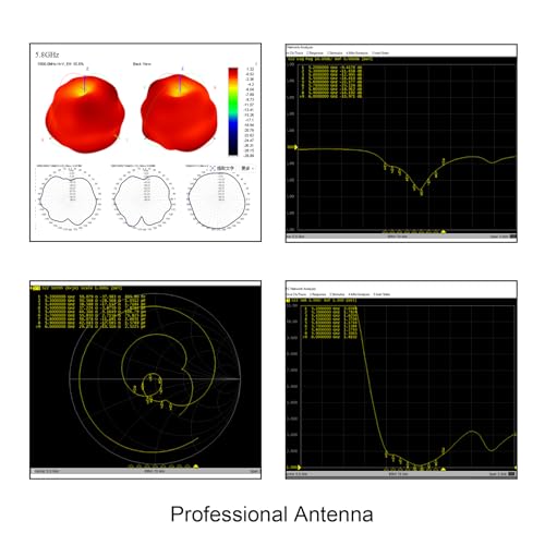 5.8GHz RHCP Long Range FPV Antenna TX RX SMA Male 3.5 High Gain Antenna for Receiver Drone RX Module Fixed-Wing Models FPV Races 1 Pair