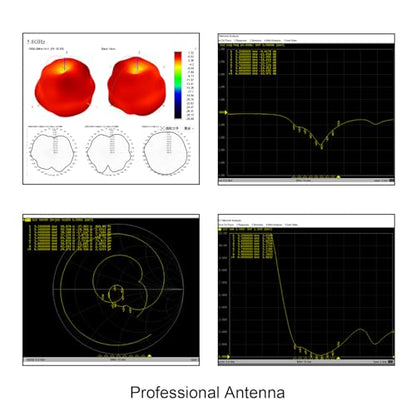 5.8GHz RHCP Long Range FPV Antenna TX RX SMA Male 3.5 High Gain Antenna for Receiver Drone RX Module Fixed-Wing Models FPV Races 1 Pair