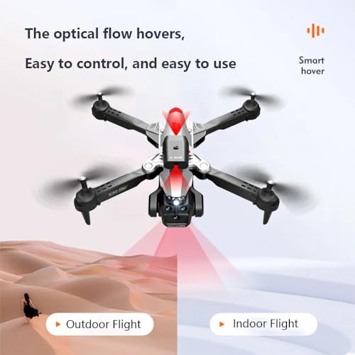 OBABO K10 Max Drone 4K High-Definition Three Camera Optical Flow Positioning Professional Aerial Photography Foldable Quadcopter (Silver) - color: Silver