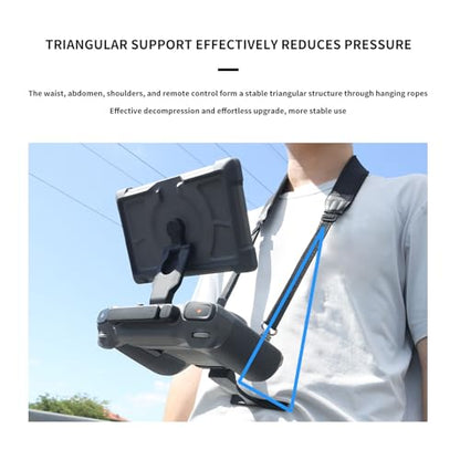 Lanyard Neck Shoulder Strap Compatible for DJI RC Pro 2,Ergonomic Waist Support Crossbar & Comfortable Adjustable Relief Neck Strap for Mavic 4 Pro Remote Controller,Hands-Free Shooting