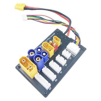 Parallel Charging Board XT90 XT30 EC3 EC5 T XT60 Battery Balance Charger Adapter Board, Compatible with Most Chargers IMAX B8 UN A6