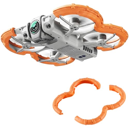 Propeller Guard for DJI Avata 360 Accessories, Anti-Collision Invisible Prop Bumper Protective Cover Ring Impact Air-Cushion Protectors Bezel Guards Paddle Compatible with DJI Avata360 Drone, Orange
