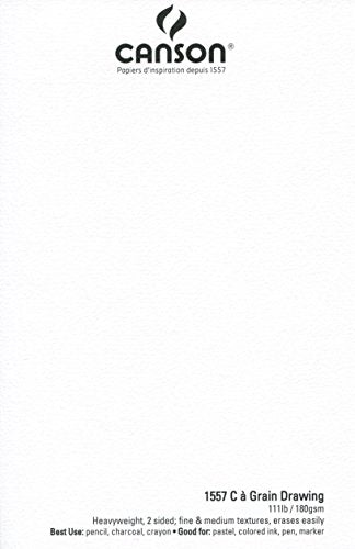 Canson C à Grain Drawing Paper Pad, White, 18x24 in - size: 18x24, style: C à Grain® Drawing