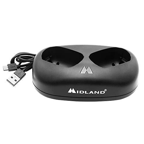 Midland - AVP25 Dual Desktop Charger with USB Cable for X-Talker Series - size: AVP25