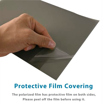 Circular Polarizers Film Non-Adhesive 11.8x7.8 inches Circularly Polarized Filter polarizing Sheets for Photography, Educational Physics Experiments,2 Pack