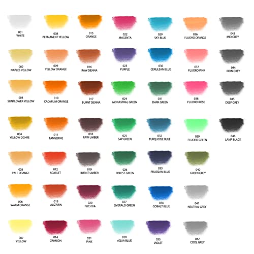 Artecho 48pcs Soft Pastels, 46 Colors - style: 48 colors long