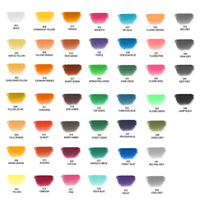 Artecho 48pcs Soft Pastels, 46 Colors - style: 48 colors long