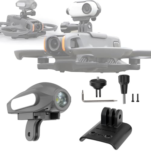 Extension Mount Adapter+ Led Light Kit for DJI Avata 2, Drone Search Light Strobe Light+Camera Mount Bracket for DJI Avata 2 - color: Stand Kit