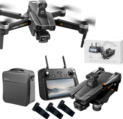 AE86ProMax Drones with camera for Adults 4k,3 Batteries Carbon - color: Carbon Fiber