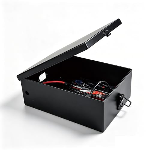 RC Lithium Battery Safe Storage Box/Lipo Charging Box, Stainless Steel Material, Explosion‑Proof Fire‑Resistant Safety Guard for Lithium Battery Charging Storing