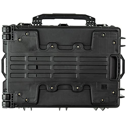 Eylar 31.5" X-Large Protective Roller Hard Case for Cameras, Drones, Tools, and AV Equipment with IP67 Waterproof, Shock Resistant, and Customizable Foam Inserts (Black) - color: Black