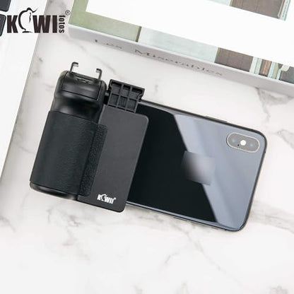 KIWIFOTOS Phone Camera Grip with Remote Shutter Cold Shoe Mount - color: Phone Camera Grip