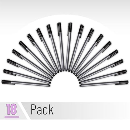 Mr. Pen- Black Fineliner Pens, 18 Pack, 0.4mm Fine Point - color: Black, size: 18 Pack