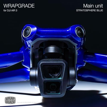 WRAPGRADE Skin Stickers Compatible with DJI Air 3 | Full Wrap (Stratosphere Blue) - color: Stratosphere Blue