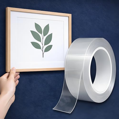 Double Sided Nano Tape, 2 in Wide, Heavy Duty Wall Mounting, Heat Resistant