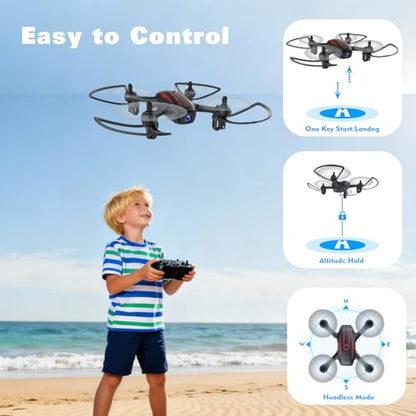 Drone with Camera 1080P HD, Mini RC Quadcopter for Kids & Adults - color: Brown