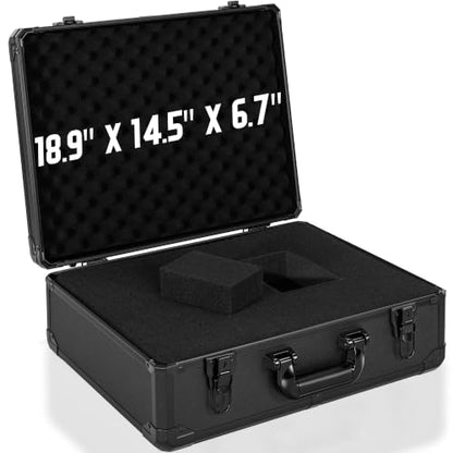 18 Inch Carrying Case with Customizable Pre-Diced Foam - size: 18.9x14.6x6.7 Inch