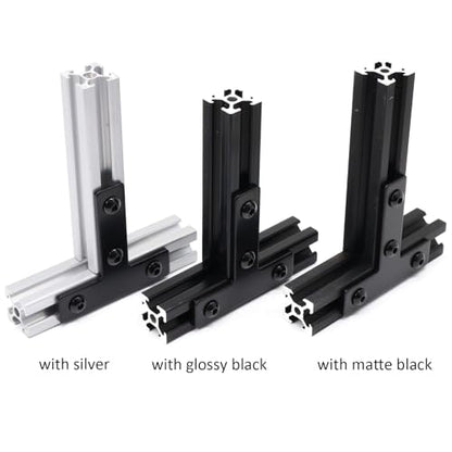 10 Sets 2020 Aluminum Extrusion Profile Hardware V T Slot Brackets - style: 10 sets T with M5