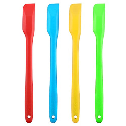 Small Spatulas Set with Sharp and thin Edge, 10 In, 4 Pack