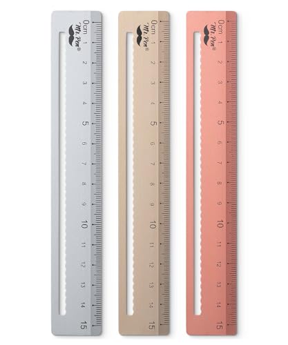 Mr. Pen- Steel Rulers, 3 pcs, 15cm, Silver, Gold, Rose Gold
