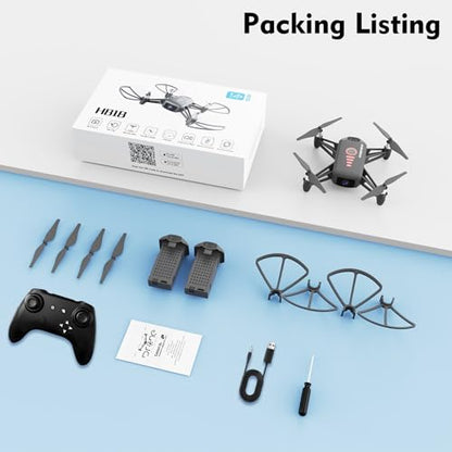 Mini Drone with Camera, Remote Control Drone for Ages 8-12 & Beginner - color: Grey