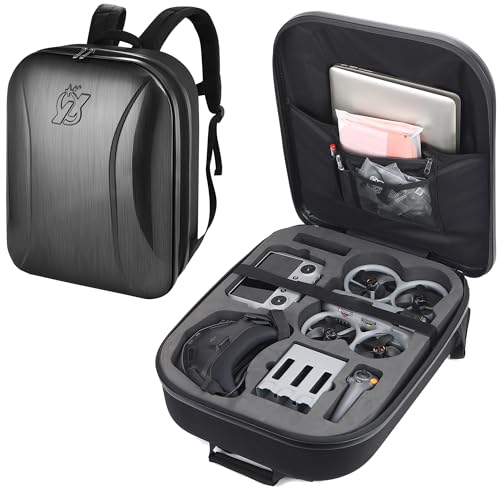 Avata 360 Case Backpack, Waterproof Travel Case Hard Shell Shoulder Bag for DJI Avata 360 Fly More Combo, Fits for DJI RC 2, RC Motion 3, Goggles 3, Batteries, Charging Hub &Other Accessories