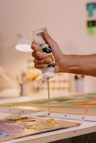 PEBEO Origin Acrylics 120ml Acrylic Paint, Gold - color: Gold