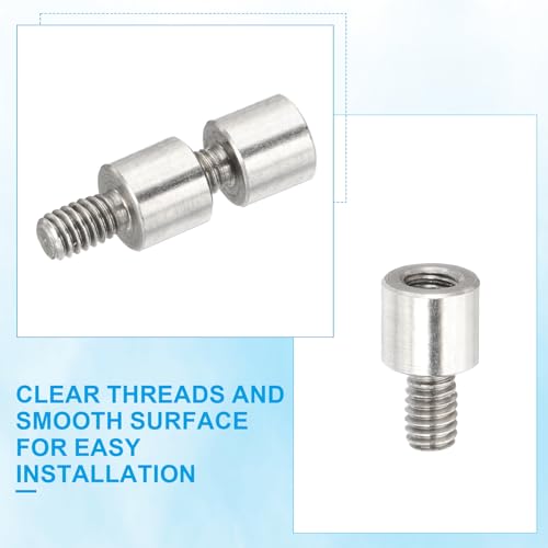 PATIKIL 10 Pcs M2.5x4+4mm Stainless Steel Standoff Extension Posts Screws,Metric Male Female Thread Adapters Spacer for PCB,Quadcopter Drone,Computer & Circuit Board Assortment Kit - size: M2.5x4+4mm