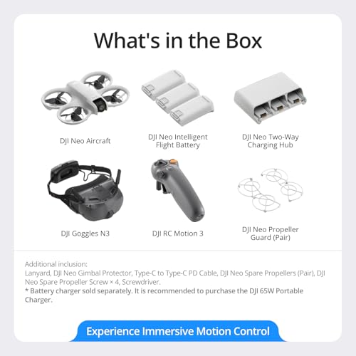 DJI Neo Motion Fly More Combo, Mini Drone With 4K UHD Camera for Adults - style: DJI Neo Motion Fly More Combo (3 Batteries, RC Motion 3)