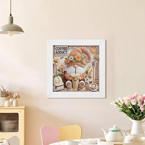 WEMEON Gnome Diamond Art Kits for Kids with Frame 7x7 inch - color: Gnome