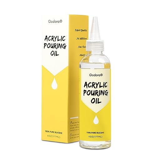 6 oz Silicone Pouring Oil for Art, 100% Silicone Cell Activator