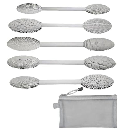 5PCS Double-Ended Clay Sculpting Tools, Polymer Clay Texture Tools Set with Wooden Handle for Pottery, Ceramics, DIY Art Modeling - Professional Sculpting & Detailing Kit