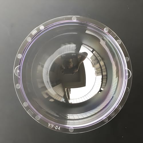 4 Inch Polycarbonate Clear CCTV Security Camera Dome Cover Round Camera Lens Transparent Plastic Cap, Decoration Display Cover, Replacement Dome Cover Outer Diameter 100mm