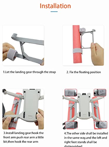 Lightweight Foldable Landing Gear Height Extension Booster Buoyancy for DJI Mini 3 Pro/Mini 3 Drone