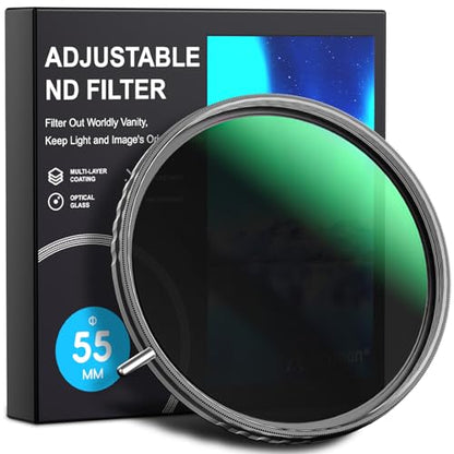 Artman 55mm Side Lever Variable ND Lens Filter ND2-400 (1-9 Stops) - size: 55 MM