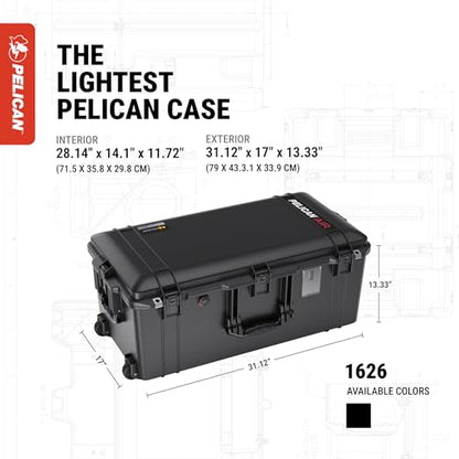 Pelican 1626 Air Case with Foam (Black) - size: One Size