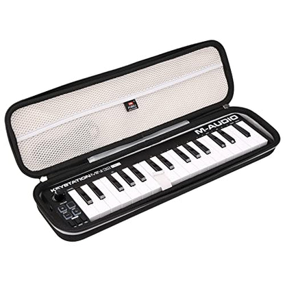 FBLFOBELI EVA Hard Storage Carrying Case for M-Audio/Donner N-32/KEYSTATION MK3 MINI 32-Key USB MIDI Keyboard Controller (Case Only)