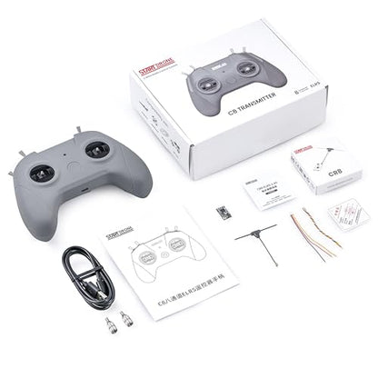 C8 ELRS V3 8CH 2.4GHz RC Radio Transmitter with Nano Receiver CR8 for FPV Drones/Tiny Whoop/Fixed Wing,FPV Drone Simulator Controller for Beginner,Mode 2 (C8 ELRS Controller & Receiver)