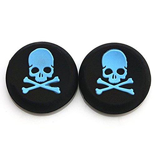 2 x Hand Wrist Strap Wristband for Sony PSP 1000 2000 3000 Go PS Vita PS3 Move Cameras, Nintendo DS DS Lite DSi DSi XL 2DS 3DS 3DS XL Wii Remote Wii U, MP3 Music Players - Blue (Blue Skull) - color: Blue Skull