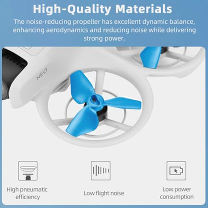 sea jump 8PCS Propeller Suitable for DJI NEO Drone Accessories Handheld Quadcopter Drone 2016S Propeller Blades (Blue) - color: Blue
